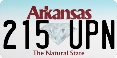 AR license plate 215UPN
