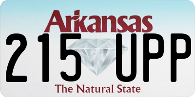 AR license plate 215UPP