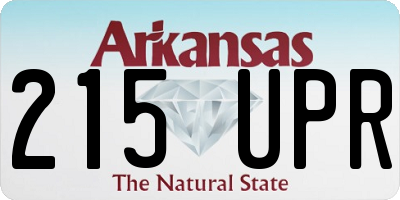 AR license plate 215UPR