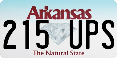 AR license plate 215UPS