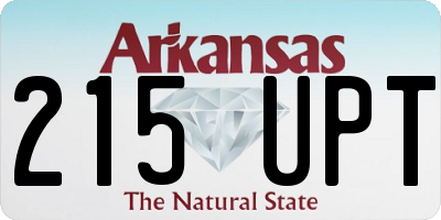 AR license plate 215UPT