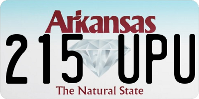 AR license plate 215UPU