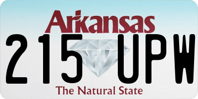 AR license plate 215UPW