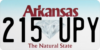 AR license plate 215UPY