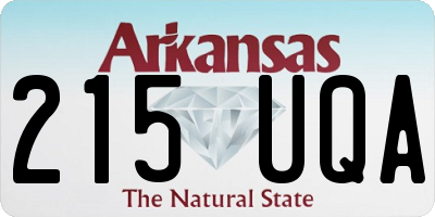AR license plate 215UQA