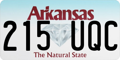 AR license plate 215UQC