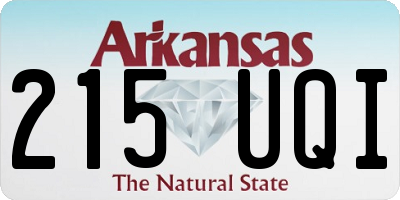 AR license plate 215UQI