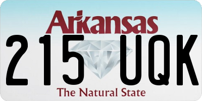 AR license plate 215UQK