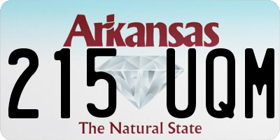 AR license plate 215UQM