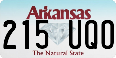 AR license plate 215UQO