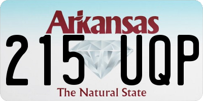 AR license plate 215UQP