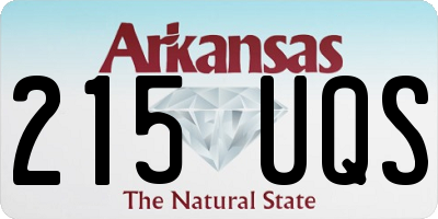 AR license plate 215UQS