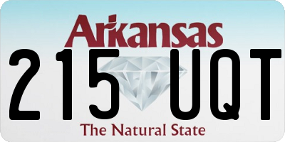AR license plate 215UQT