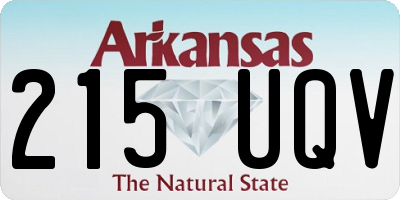 AR license plate 215UQV