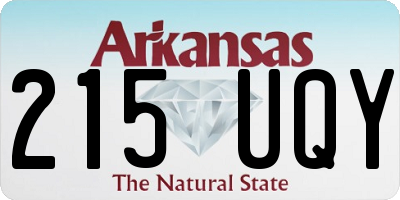 AR license plate 215UQY