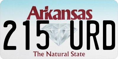 AR license plate 215URD