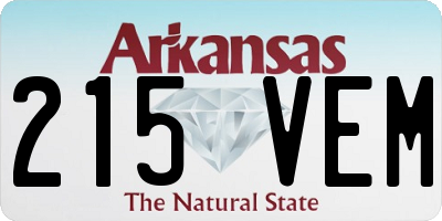 AR license plate 215VEM