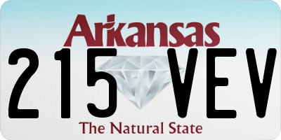 AR license plate 215VEV