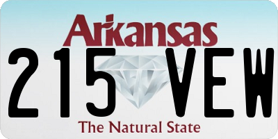 AR license plate 215VEW
