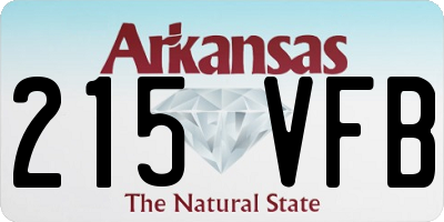 AR license plate 215VFB