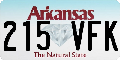 AR license plate 215VFK