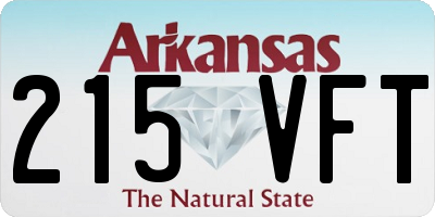 AR license plate 215VFT