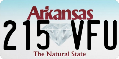 AR license plate 215VFU