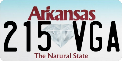 AR license plate 215VGA