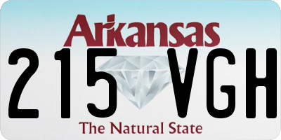 AR license plate 215VGH