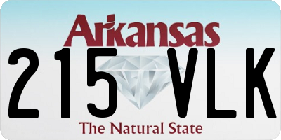 AR license plate 215VLK