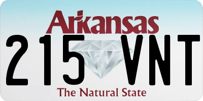AR license plate 215VNT