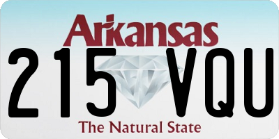 AR license plate 215VQU