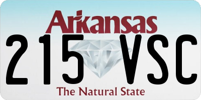 AR license plate 215VSC
