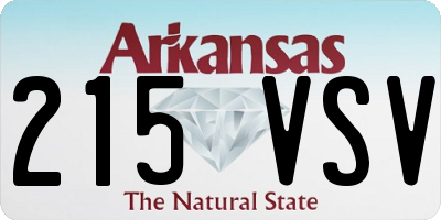 AR license plate 215VSV