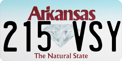 AR license plate 215VSY