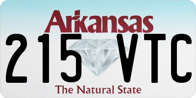 AR license plate 215VTC