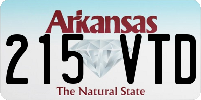 AR license plate 215VTD