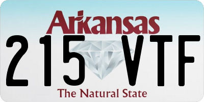 AR license plate 215VTF