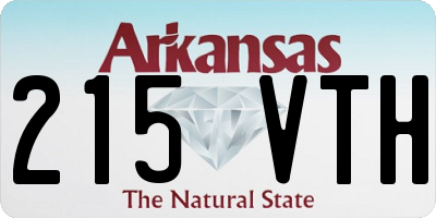 AR license plate 215VTH
