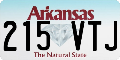 AR license plate 215VTJ