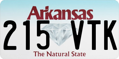 AR license plate 215VTK