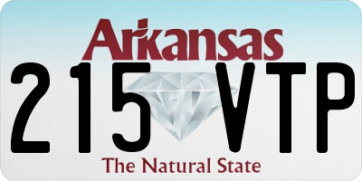 AR license plate 215VTP