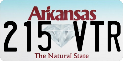 AR license plate 215VTR