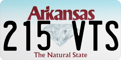 AR license plate 215VTS