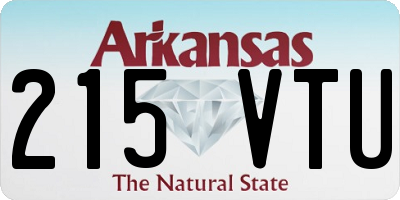 AR license plate 215VTU