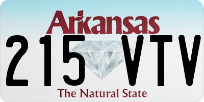 AR license plate 215VTV