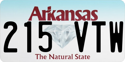 AR license plate 215VTW