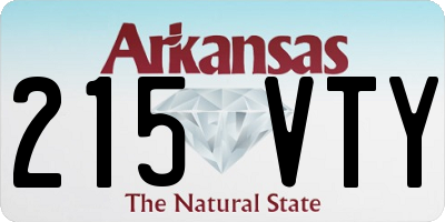 AR license plate 215VTY