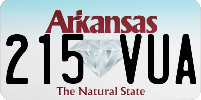 AR license plate 215VUA