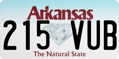 AR license plate 215VUB
